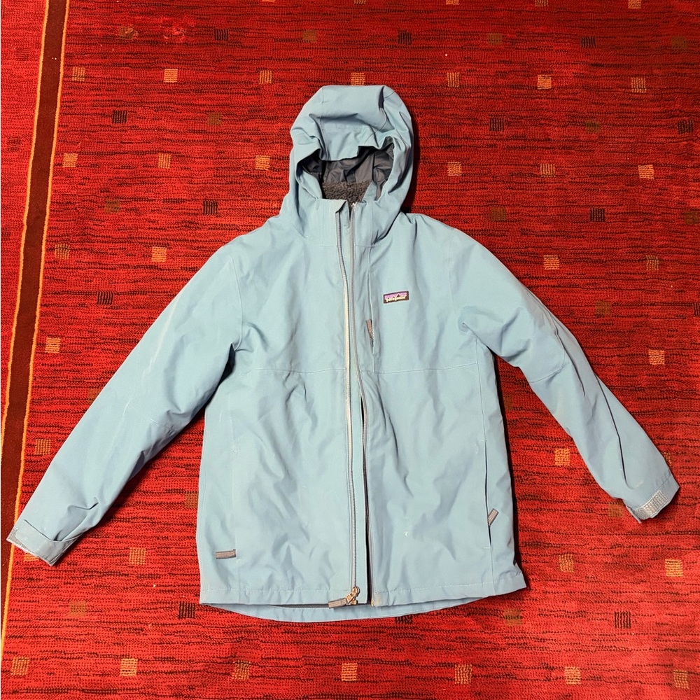 Patagonia 4 In 1 Everyday Jacket Kids Clement Blue XL 14